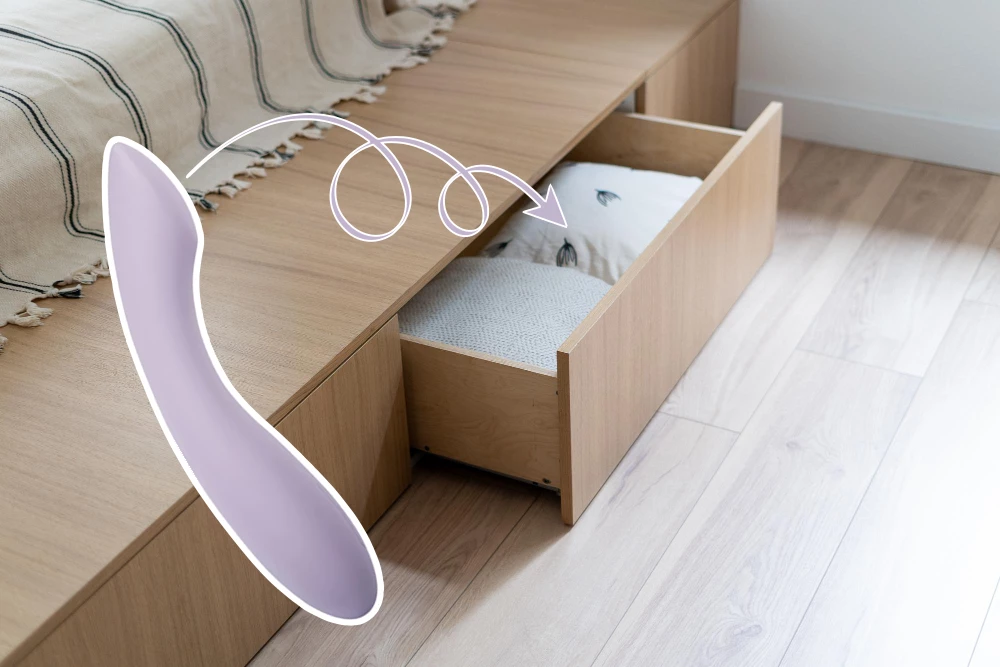 Hide your vibrators under the bed Hide your vibrators under the bed