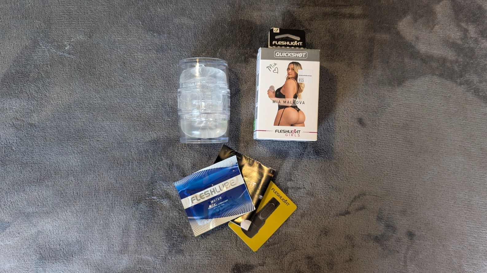 fleshlight mia malkova quickshot textured male masturbator FLESHLIGHT Quickshot Mia Malkova Edition Adult Sex Toys For Him Sex Trainer  Travel Friendly male Masturbator main image 1