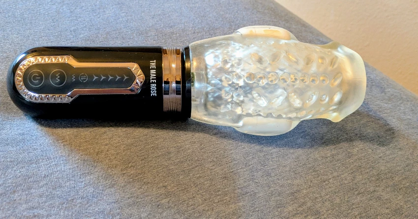 The Male Rose 3-Thrusting Rotating Dual Vibrating Male Masturbator Review:  Works For Large Cocks - ToyChats