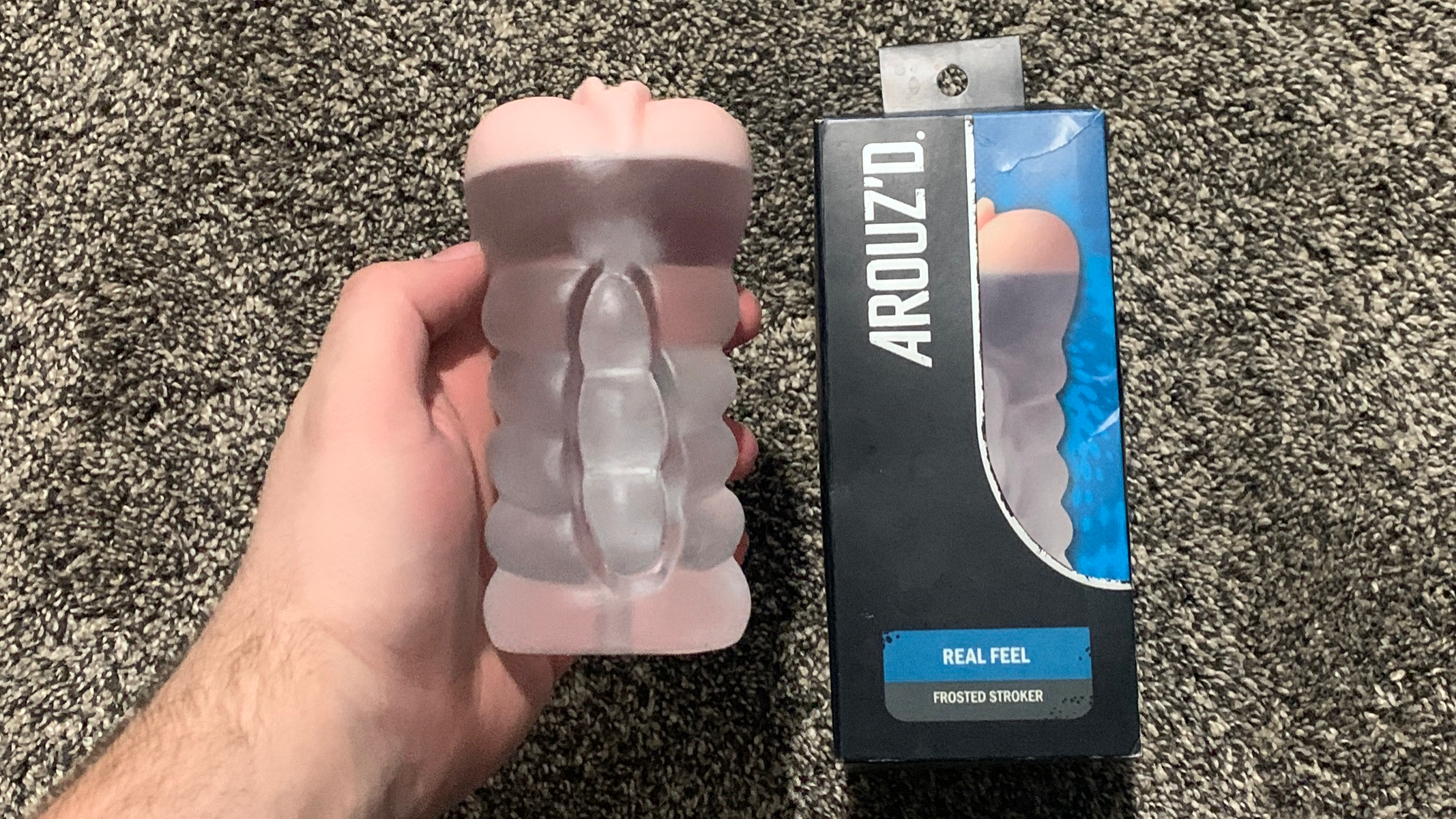 Arouz'd Real Feel Frosted Stroker Review, The Good the Bad, and The Messy -  ToyChats