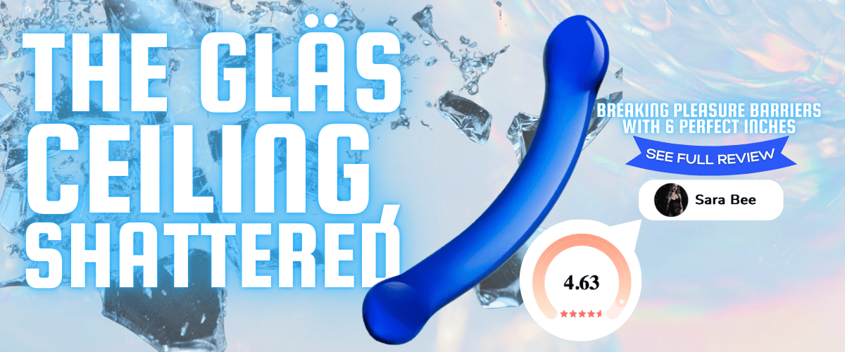 6” Curved Dildo by Gläs