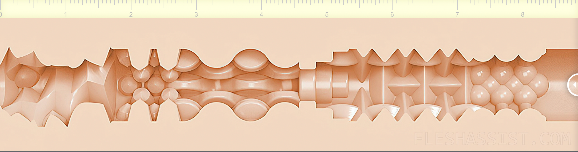 Picture from FleshAssist: above measurement in inches