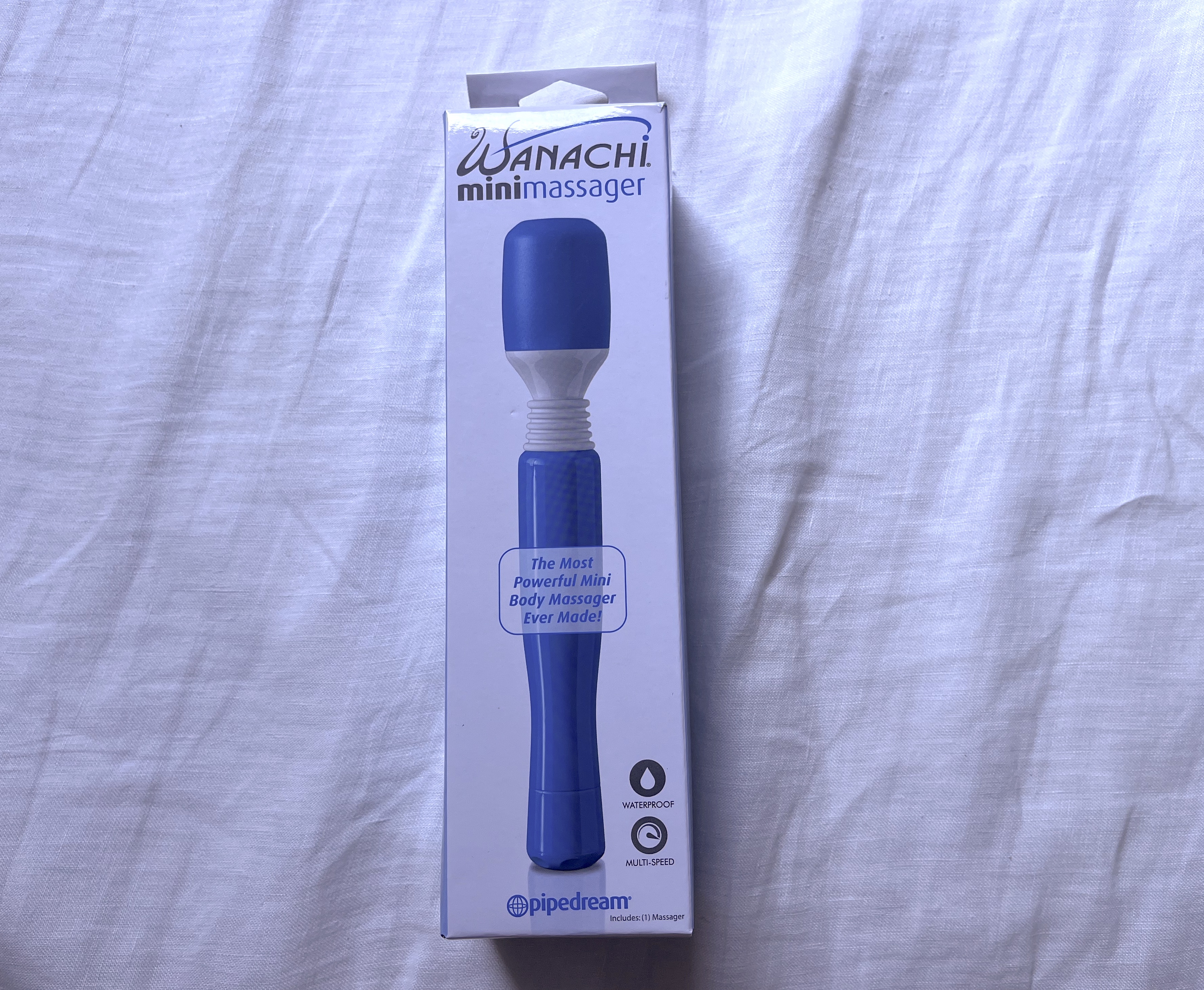 Pictured is the packaging for the Pipedream Wanachi Mini Massager. Pictured is the packaging for the Pipedream Wanachi Mini Massager.