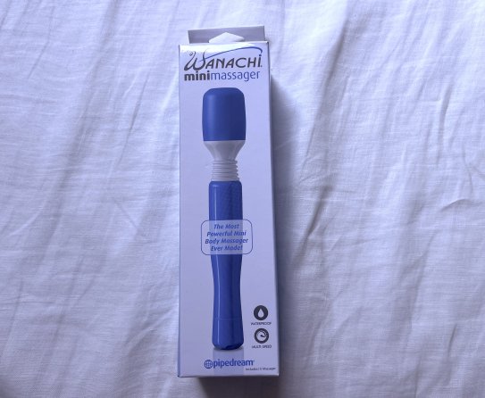 Pictured is the packaging for the Pipedream Wanachi Mini Massager.