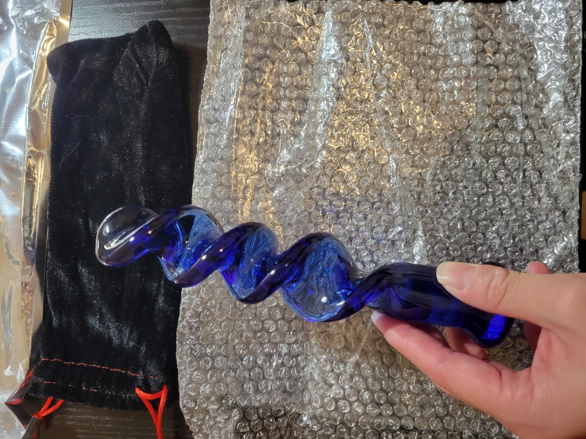 Too Timid Spiral Glass Dildo Review - ToyChats Too Timid Spiral Glass Dildo Review - ToyChats