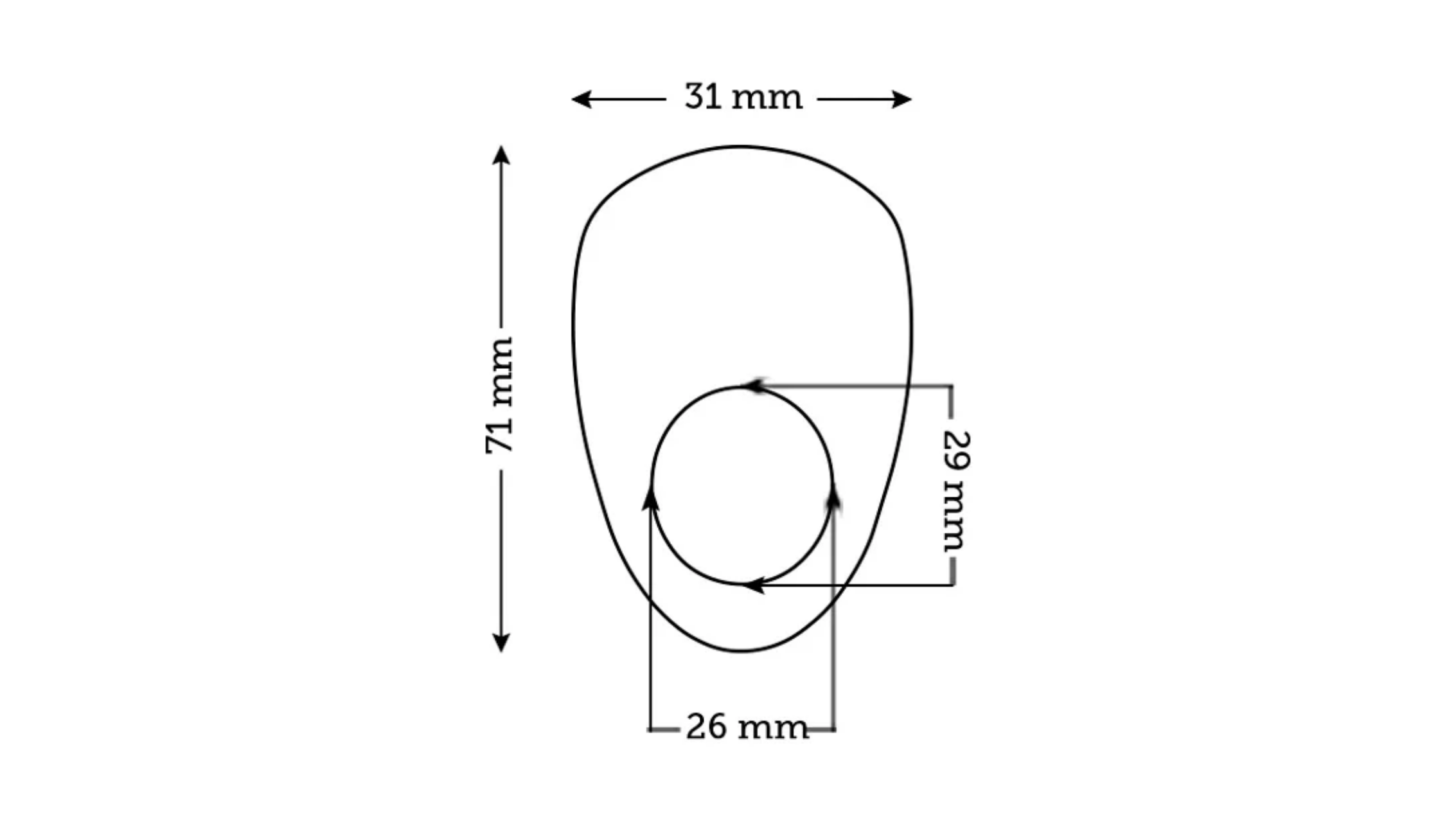 Dimentions of We-Vibe Pivot Dimentions of We-Vibe Pivot