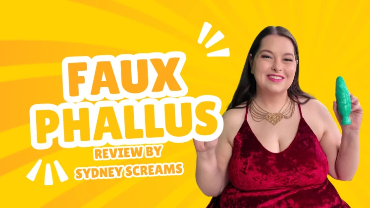 Faux Phallus Frangipani V-Plug is Such a Beautiful Pussy Plug!