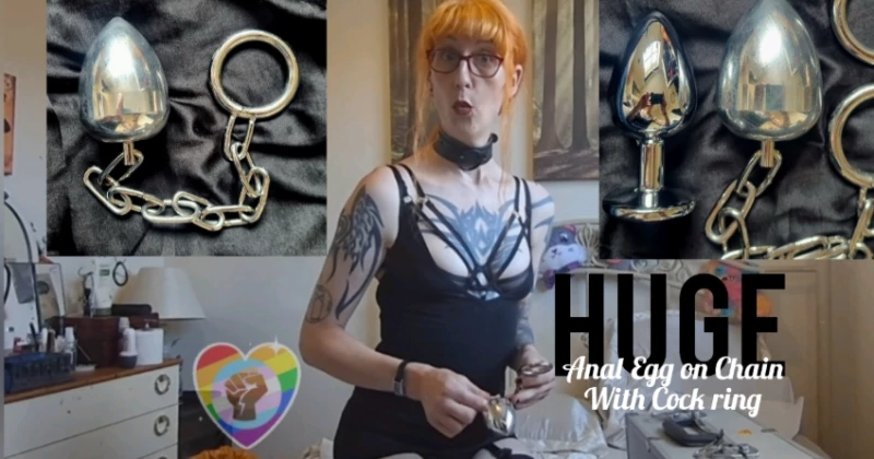 House of Chastity Metal Anal Egg on Chain with Ring Review