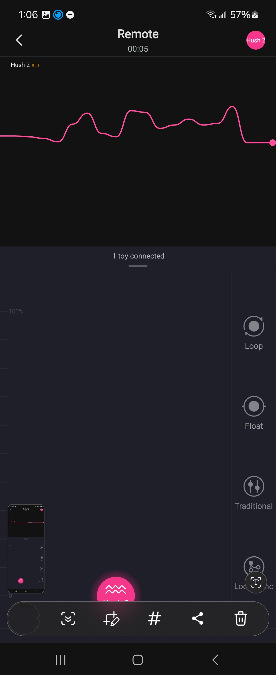 Pictured is a screenshot of the Lovense app.