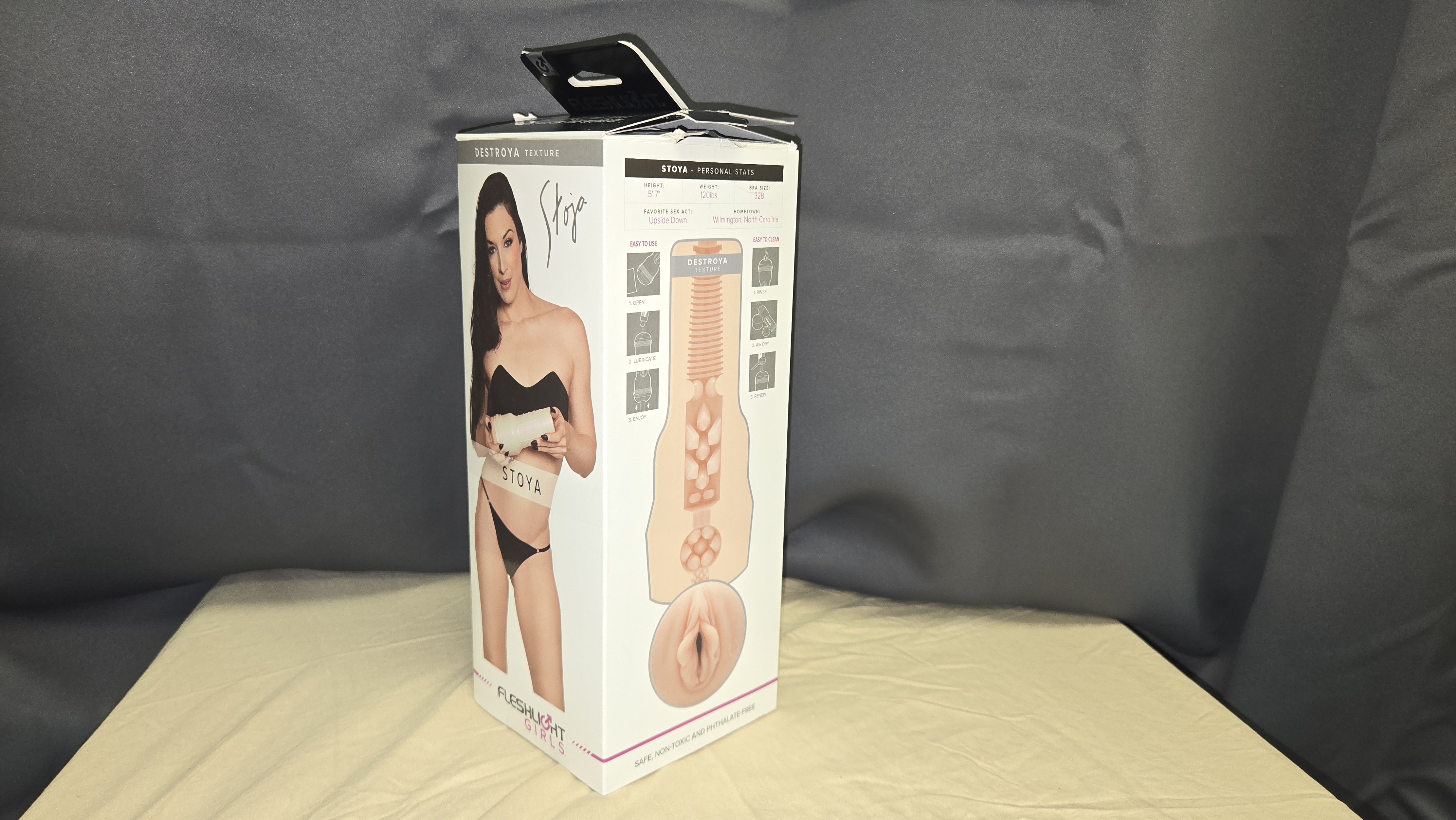 Pictured is Fleshlight's Stoya Destroya packaging. Pictured is Fleshlight's Stoya Destroya packaging.