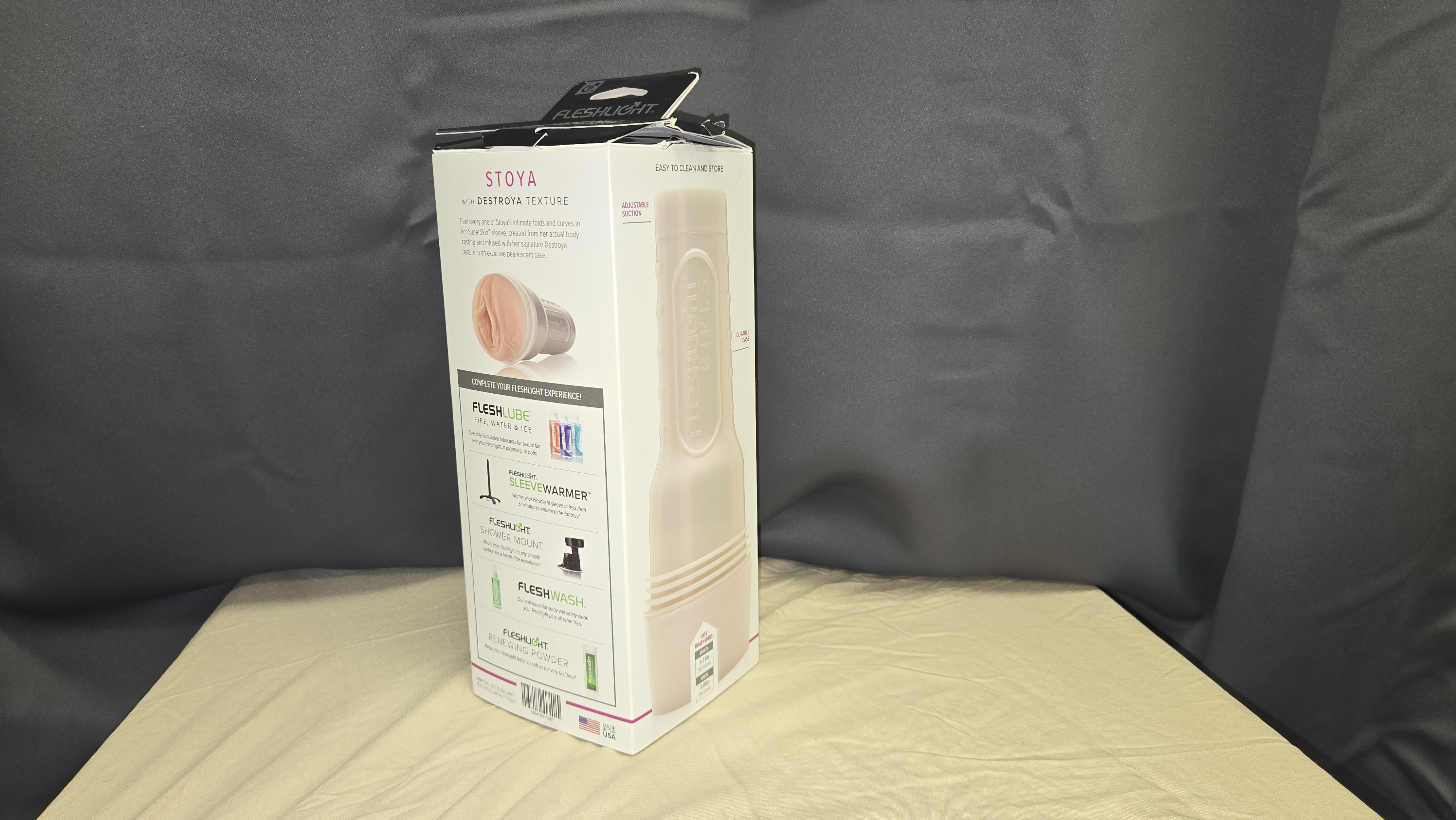 Pictured is Fleshlight's Stoya Destroya packaging. Pictured is Fleshlight's Stoya Destroya packaging.